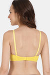 Zivame Padded Non Wired 3/4th Coverage T-Shirt Bra - Minion Yellow — thumbnail 2